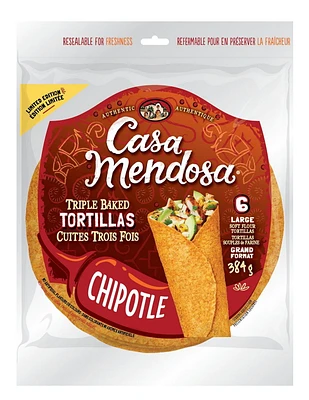 Cuites Trois Fois Chipotle Tortillas Tortillas Casa Mendosa avec Chipotle.