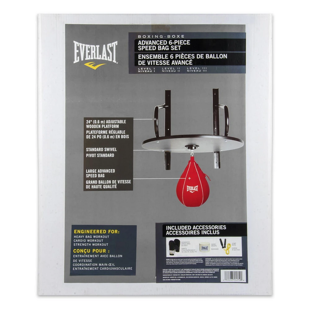 Everlast Sport Advanced 6 Piece Speed Bag Set