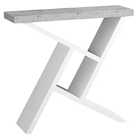 Monarch Specialties Accent Table, Console, Entryway, Narrow, Sofa, Living Room, Bedroom, Laminate, Grey, White, Contemporary, Modern