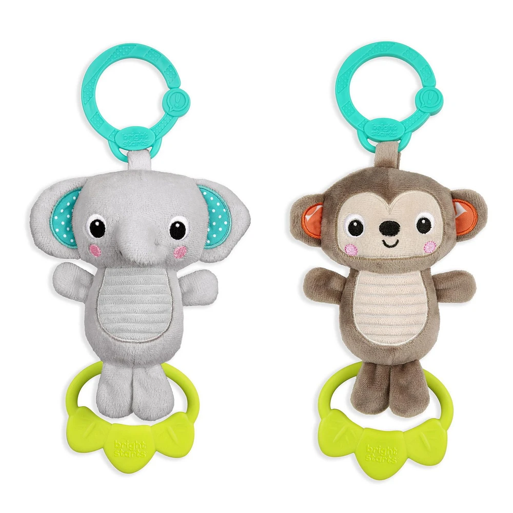 Assortiment de jouets en peluches Tug Tunes de Bright Starts