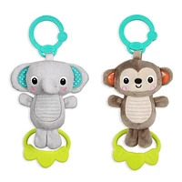 Assortiment de jouets en peluches Tug Tunes de Bright Starts