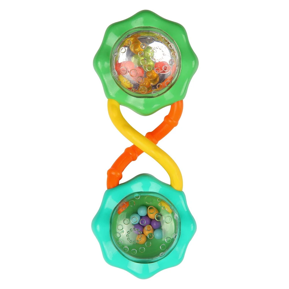 Bright Starts Rattle & Shake Barbell Toy, 0 to 12 months