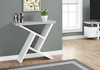 Monarch Specialties Accent Table, Console, Entryway, Narrow, Sofa, Living Room, Bedroom, Laminate, Grey, White, Contemporary, Modern