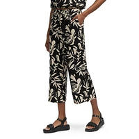 Mexx Women’s Printed Linen Blend Culottes Pant, XS-XXL