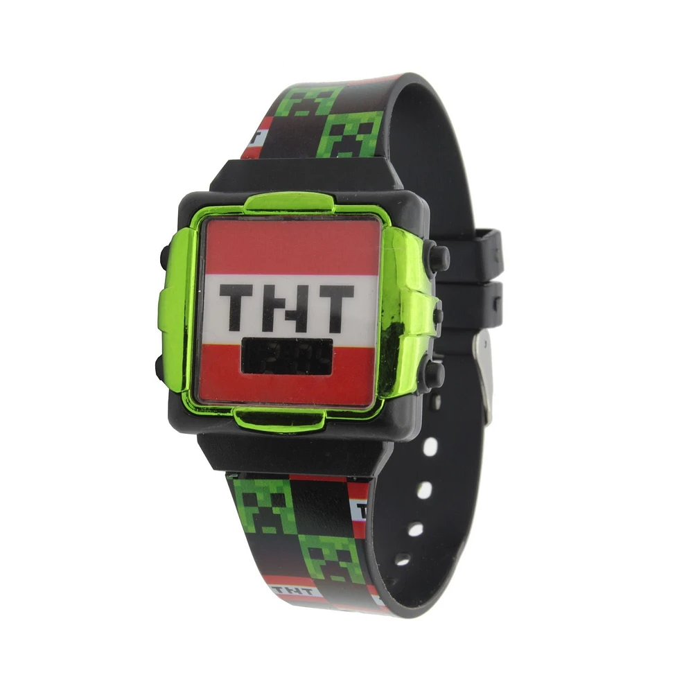 Minecraft Digital Flashing Watch with Flashlight Set