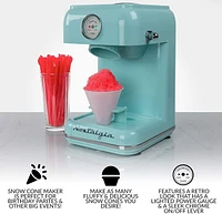 Nostalgia CLSC1AQ Classic Retro Snow Cone Maker, Aqua