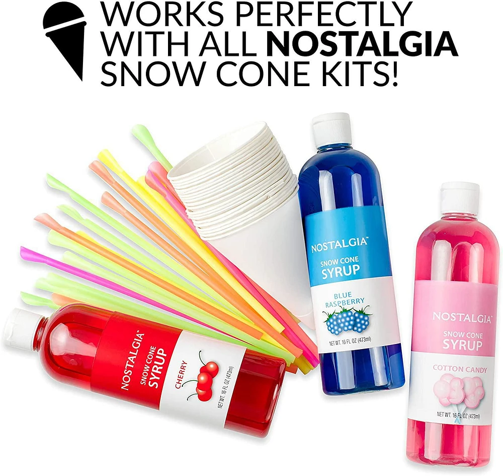 Nostalgia CLSC1AQ Classic Retro Snow Cone Maker, Aqua