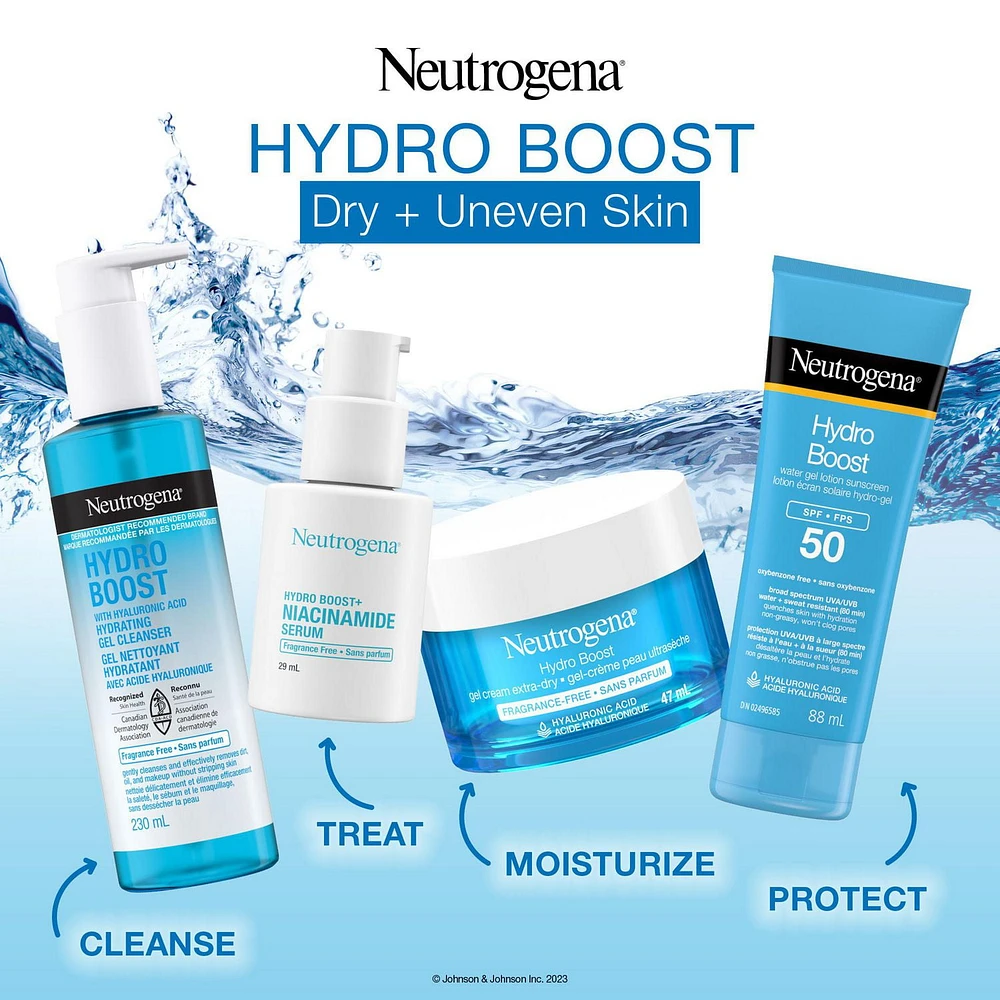 Neutrogena Hydro Boost Water Gel Sunscreen Lotion with Broad Spectrum SPF 50, Water-Resistant & Non-Greasy Hydrating Sunscreen Lotion, Oil-Free, 88 mL