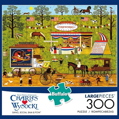 Buffalo Games - Charles Wysocki - Bang, Boom, Bam & Pow - 300 Piece Jigsaw Puzzle