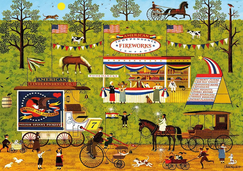 Buffalo Games - Charles Wysocki - Bang, Boom, Bam & Pow - 300 Piece Jigsaw Puzzle