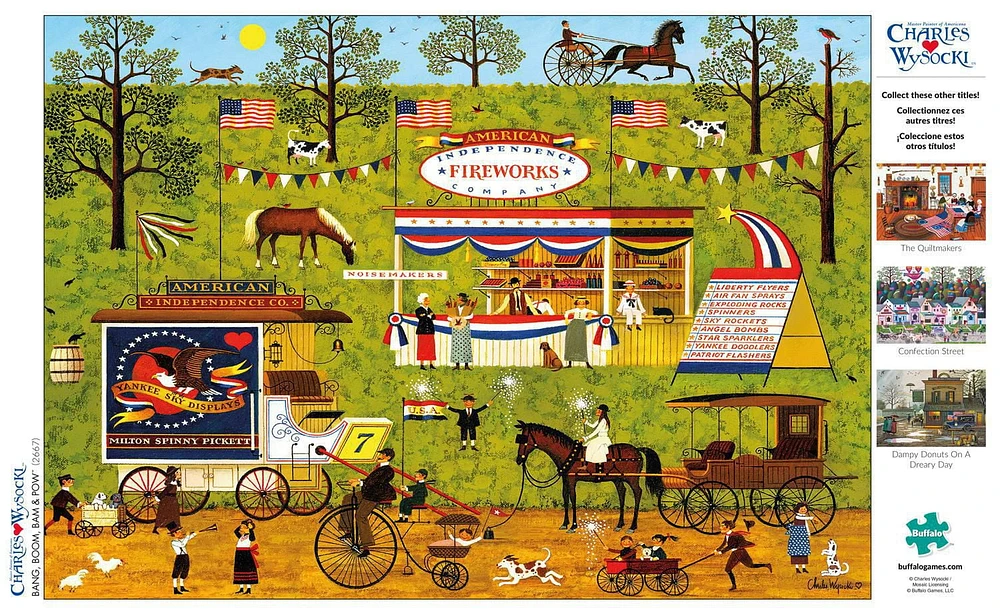 Buffalo Games - Charles Wysocki - Bang, Boom, Bam & Pow - 300 Piece Jigsaw Puzzle