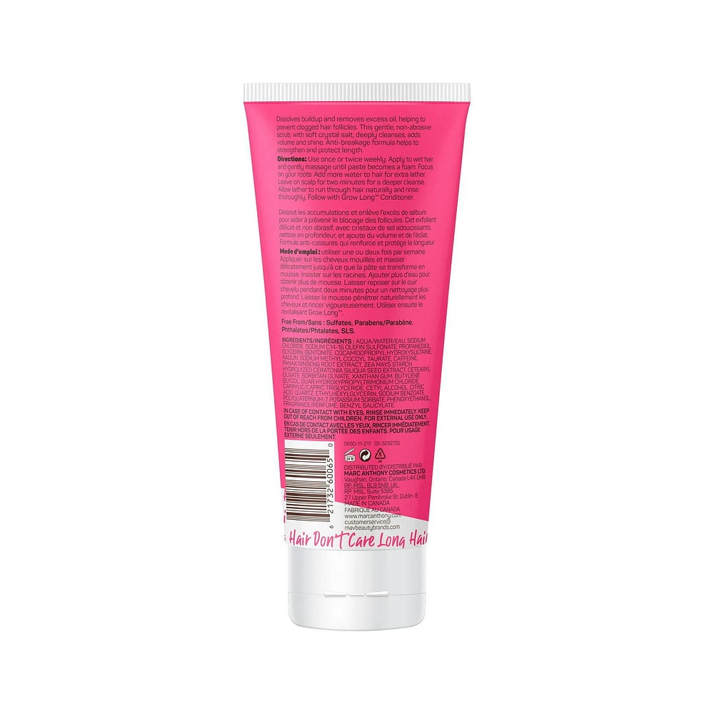 Grow Long 2 in 1 Scalp Scrub + Shampoo, Grow confident. Grow long. Grow strong.