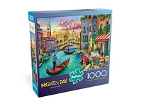 Buffalo Games - Night & Day - Sights of Venice - 1000 Piece Jigsaw Puzzle