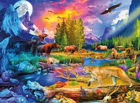 Buffalo Games - Night & Day - The Wild North - 1000 Piece Jigsaw Puzzle