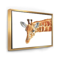 Designart Portrait of A Giraffe IX FLOAT FRAME WALL ART