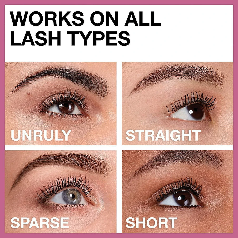 Maybelline New York Volumizing, Lengthening Lash Sensational Mascara, Buildable, Full-Fan Effect