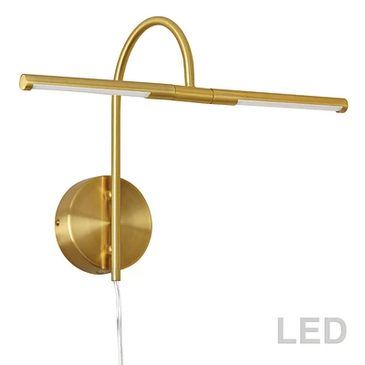 Dainolite PICLED-152-AGB Aged Brass Picture Light