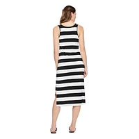 Robe drapée mi-longue George pour femmes