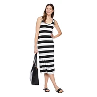 Robe drapée mi-longue George pour femmes
