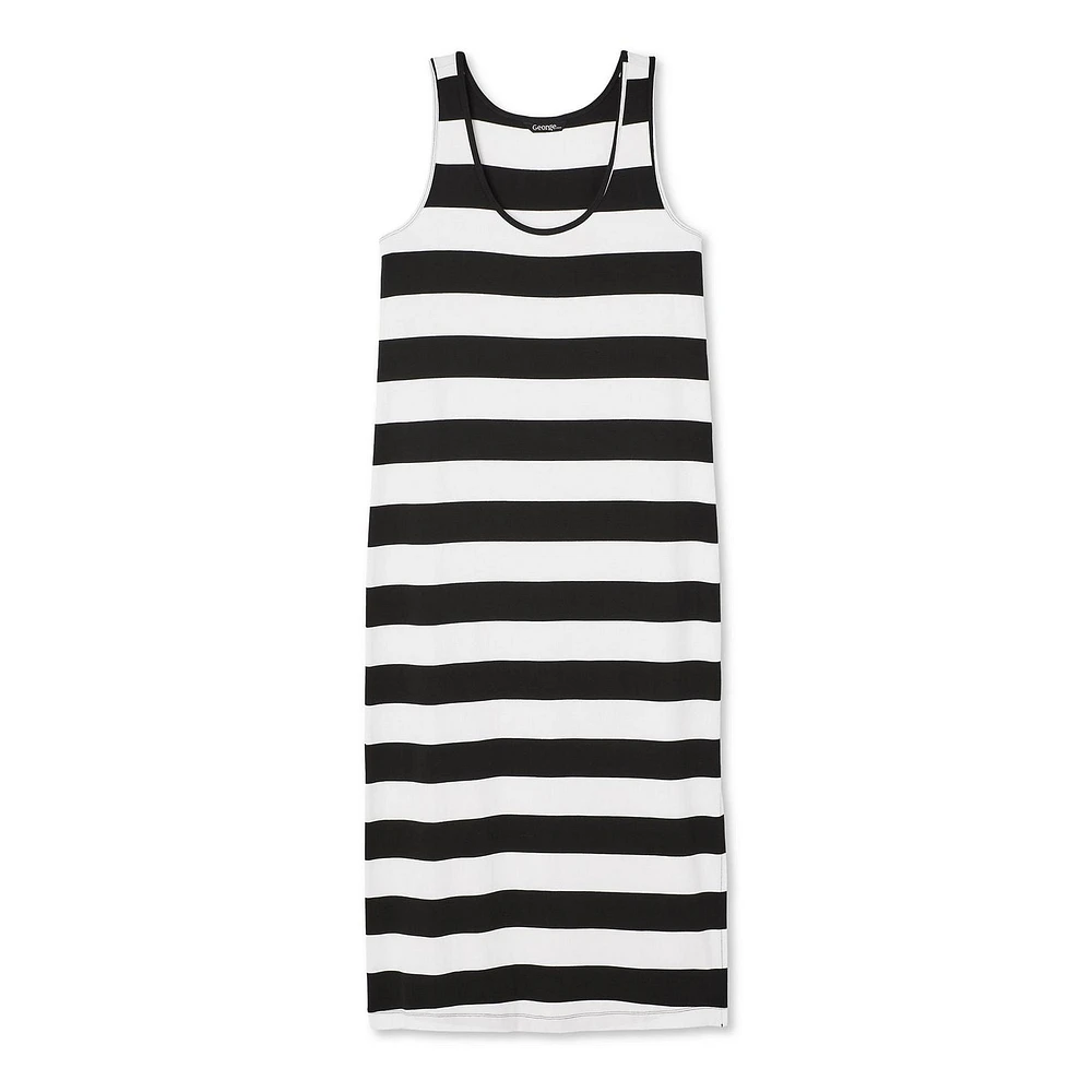 Robe drapée mi-longue George pour femmes