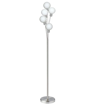 Dainolite 306F-SC Satin Chrome Floor Lamp