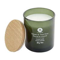 hometrends Balsam & Thick Moss Scented Glass Candle