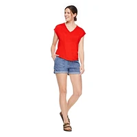 George Women's V-Neckline Dolman Tee