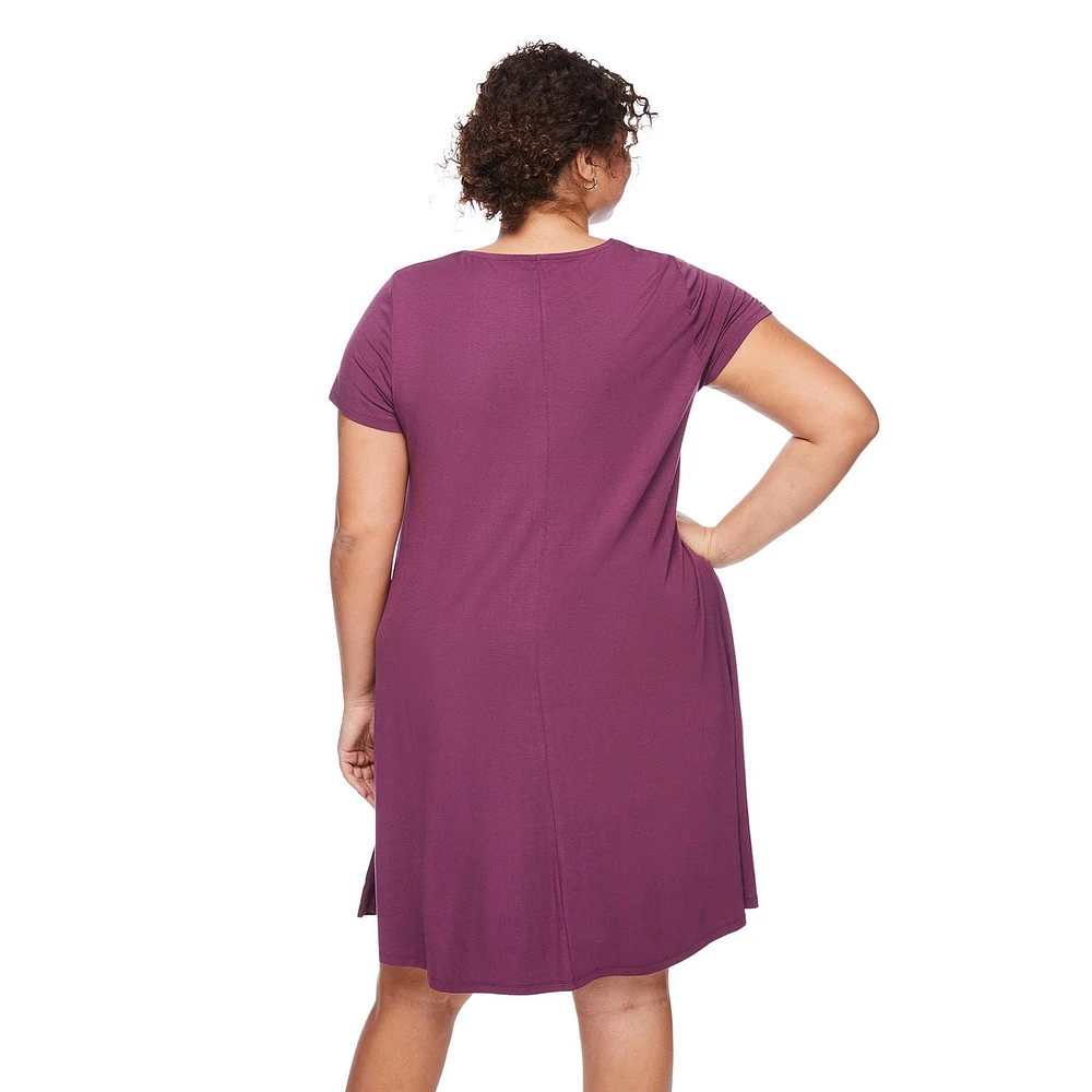 George Women's Plus Swing Dress, Sizes 1X-4X