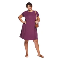 George Women's Plus Swing Dress, Sizes 1X-4X