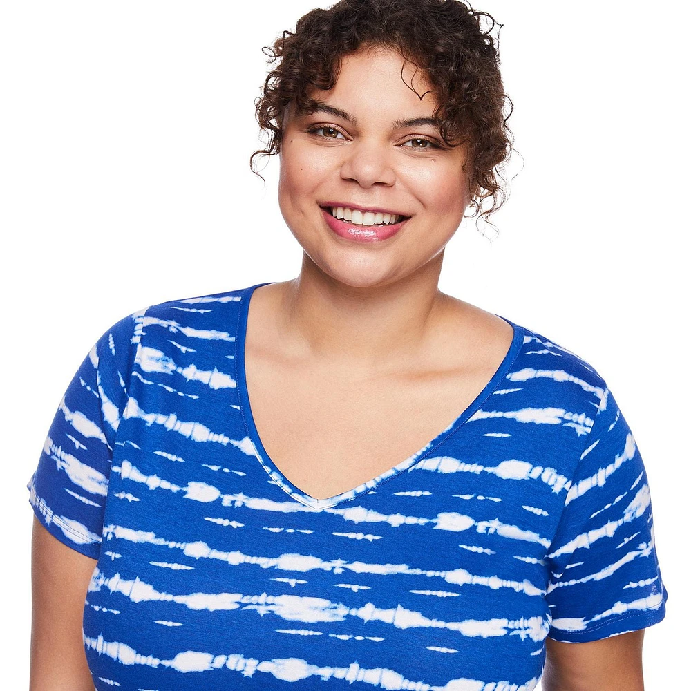 George Women's Plus V-Neckline Tee, Sizes 1X-4X