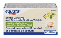 Equate Senna Laxative and Docusate Sodium Tablets<br>60 Tablets