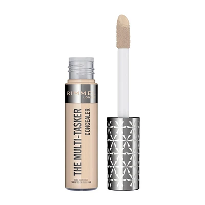 Rimmel Multi-Tasker Concealer, large soft wand, blendable formula, full coverage, crease-proof, transfer-proof & waterproof, 100% Cruelty-Free, Long lasting