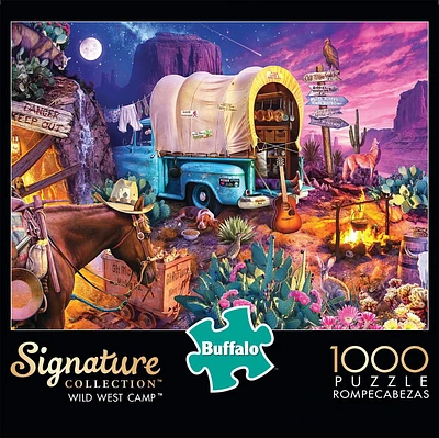 Buffalo Games - Signature Collection - Wild West Camp - 1000 Piece Jigsaw Puzzle