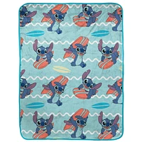 Lilo & Stitch 'Surf's Up' Kids Silk Touch Fleece Throw, 100% Polyester