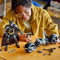 LEGO DC Batman: Batman Construction Figure & the Bat-Pod Bike, The Dark Knight Action Figure and Batman Motorcycle, Super hero Toys, Kids’ Adventure Playset, Gift for Boys and Girls, 76273, Includes 713 Pieces, Ages 12+