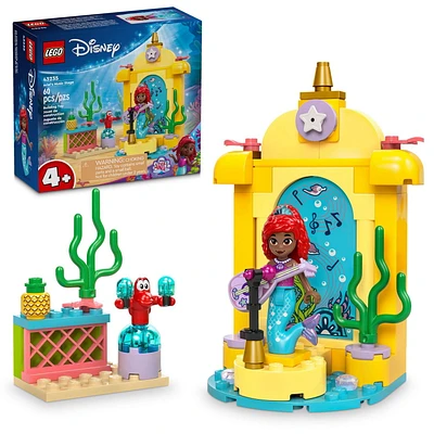 LEGO Disney Princess Ariel’s Music Stage, Ariel Toy with 2 Iconic Characters, Buildable Disney Princess Toy for Kids, Fun Disney Gift Idea for TV Show Fans, Girls and Boys Ages 4 and Up, 43235, Includes 60 Pieces, Ages 4+