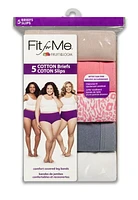 Fruit of the Loom Women's Cotton Brief, 5-Pack