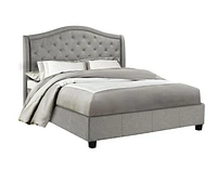 Gabriel King Platform Bed, Grey