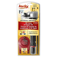 Korky QuietFILL Platinum Fill Valve and 2 Inch Flapper Kit