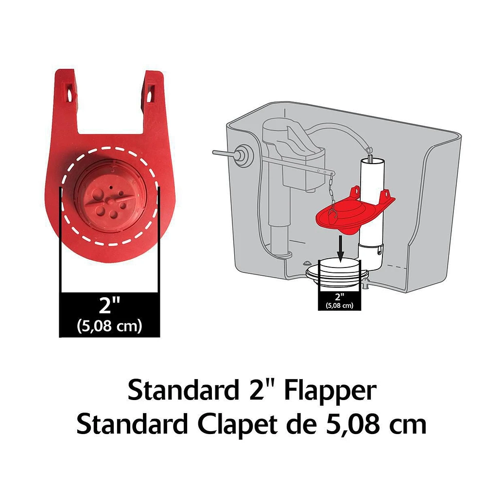 Korky QuietFILL Platinum Fill Valve and 2 Inch Flapper Kit