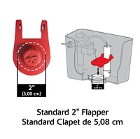 Korky QuietFILL Platinum Fill Valve and 2 Inch Flapper Kit