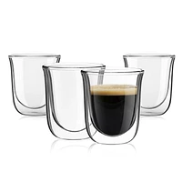 Javaah Double Wall Insulated Glasses - 2 oz - Set of 4