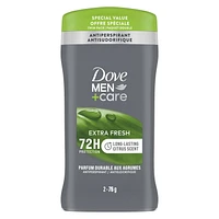 Dove Men Care with Vitamin E and 1/4 Moisturizers Non-Irritant 72H Antiperspirant, 2 x 76 g Antiperspirant