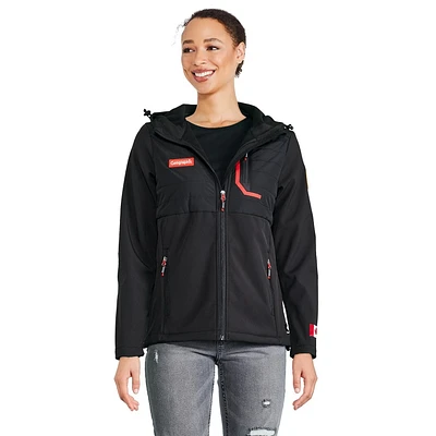 Manteau  à coquille souple Canadiana x SGRC pour femmes - anglais Tailles TP–TG