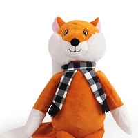 One Paw, Fox 24-inch Plush Dog Toy with Squeaker, One Paw Fox 24-inch Plush Toy