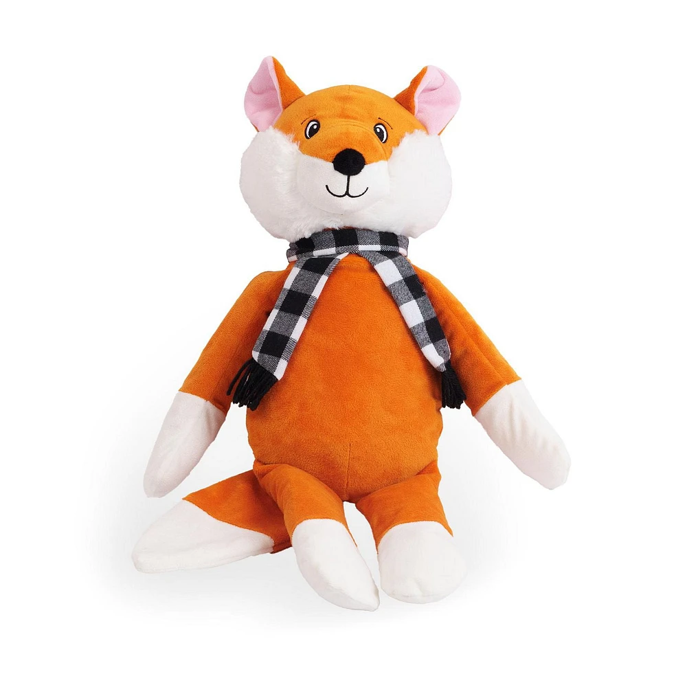 One Paw, Fox 24-inch Plush Dog Toy with Squeaker, One Paw Fox 24-inch Plush Toy