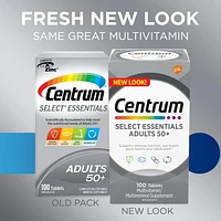 Centrum Select Chewables Adults 50+ Multivitamin Supplement Chewable Tablets, 60 Count, 60 Tablets