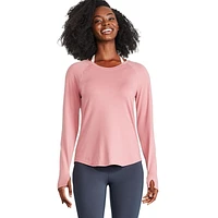 Athletic Works Women's Long Sleeve Tee, Sizes XS-XXL