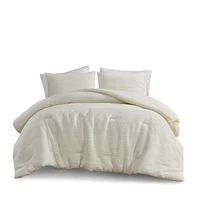 Home Essence Finley 3 Piece Knitted Jersey Comforter Set