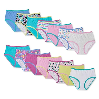 Lot de 14 caleçons en jersey George pour filles Tailles 4-14
